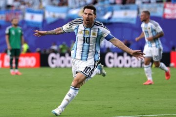 Lionel Messi la gran figura del triunfo argentino