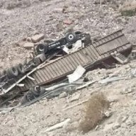 Mendoza: un camionero desbarrancó