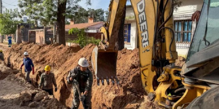 Obra hídrica en Rosario de la Frontera