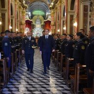 Autoridades de Seguridad participaron de la misa en la Catedral