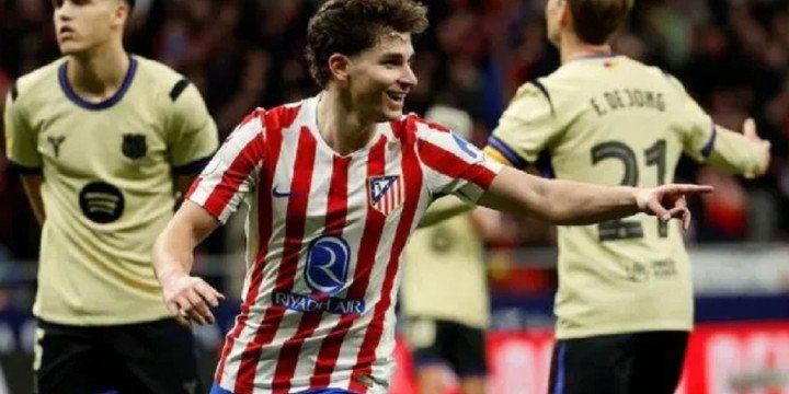 Julián volvió a entrenar para el Atlético
