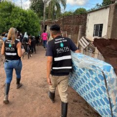 Temporal en Salta: asistieron a más de 100 familias afectadas