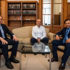 Sáenz se reunió con Santilli y “Lule” Menem