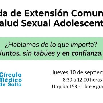 Jornada gratuita: Salud Sexual Adolescente