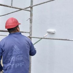 Obras en la escuela Sarmiento 