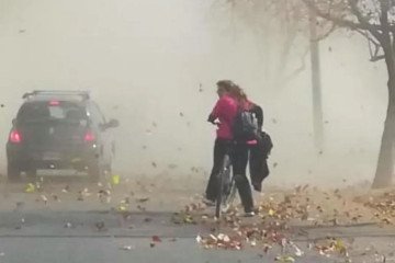 Alerta por fuertes vientos en la provincia