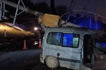 Choque y corte de luz en La Calderilla
