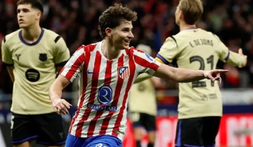 Julián volvió a entrenar para el Atlético