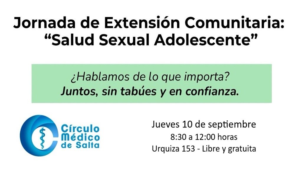 Jornada gratuita: Salud Sexual Adolescente