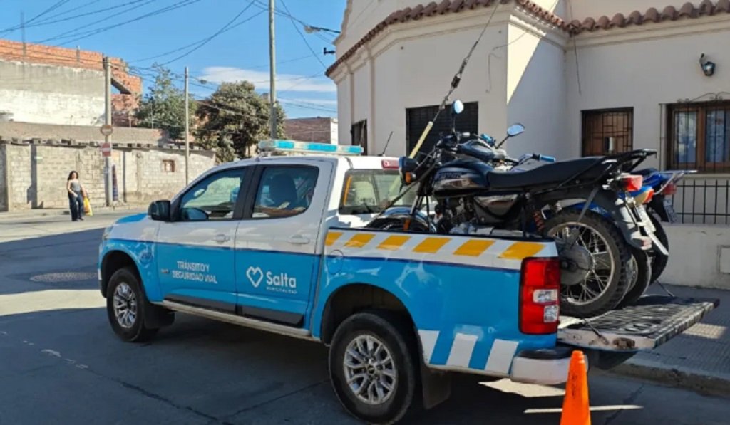Secuestraron 19 motos por falta de casco