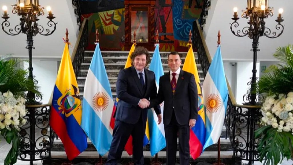 Javier Milei se reunió con Daniel Noboa 