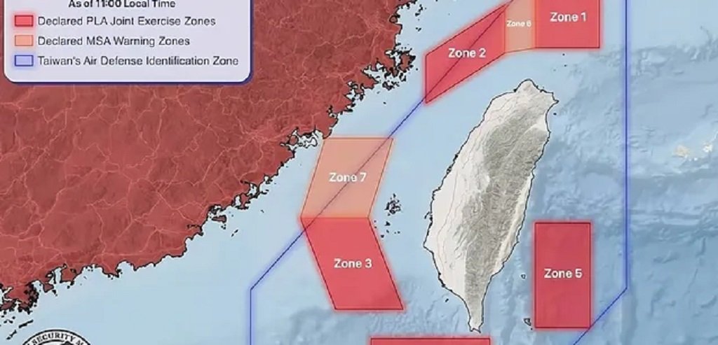 El Ejército chino desplegó buques en Taiwán