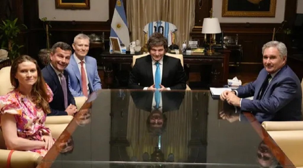 Javier Milei recibió a David Seymour 