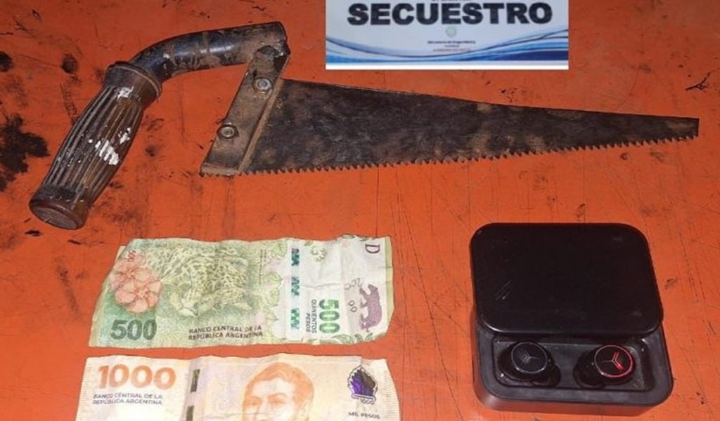 Detenido por robo con arma blanca en la ciudad