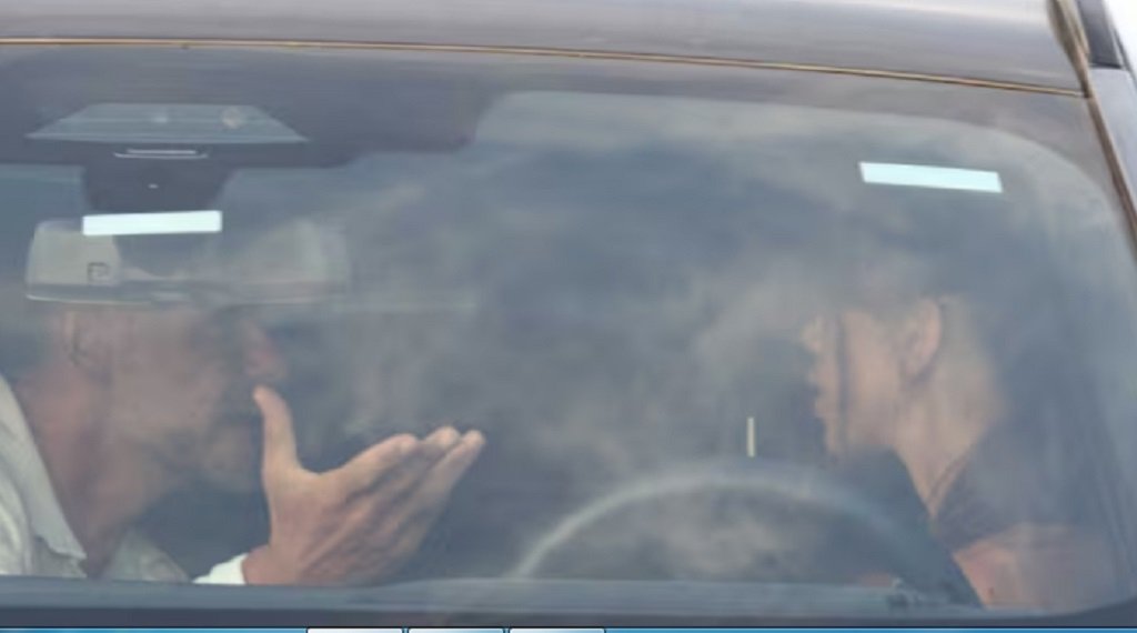 Fuerte cruce entre Demichelis y su pareja