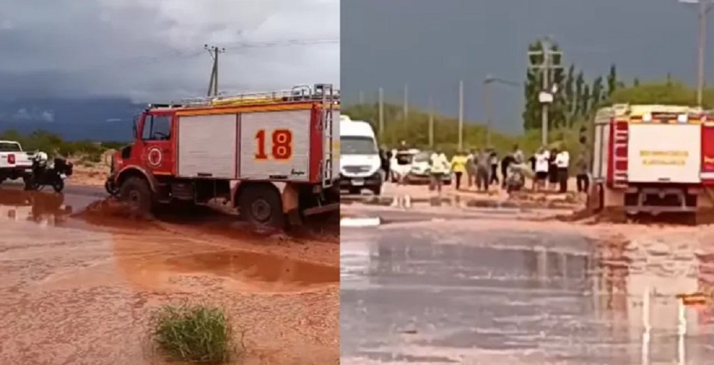 Ruta 68: la lluvia complica el tránsito hacia Cafayate