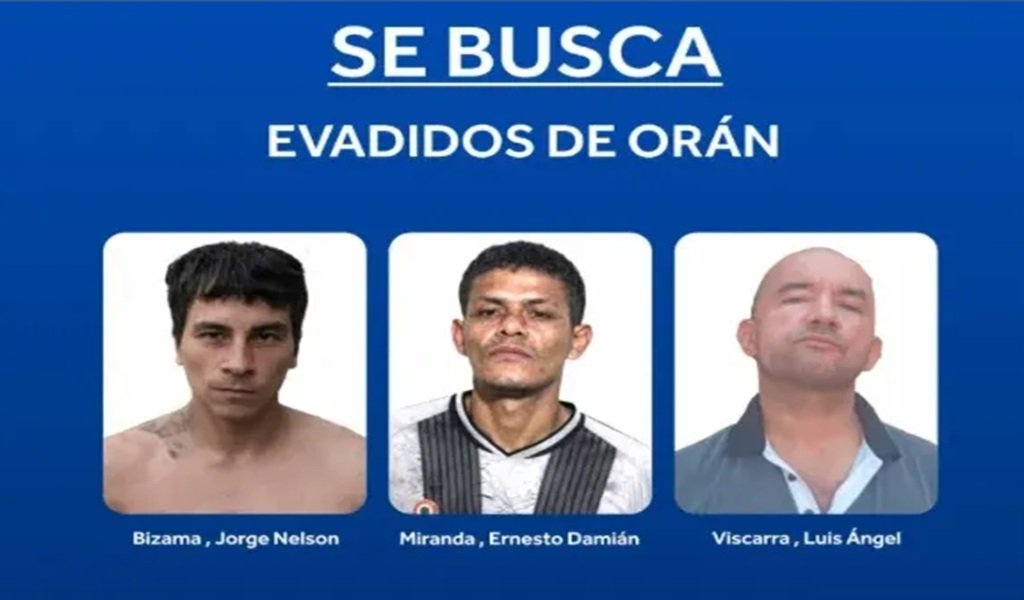 Intensa búsqueda de tres evadidos de la Comisaría de Orán