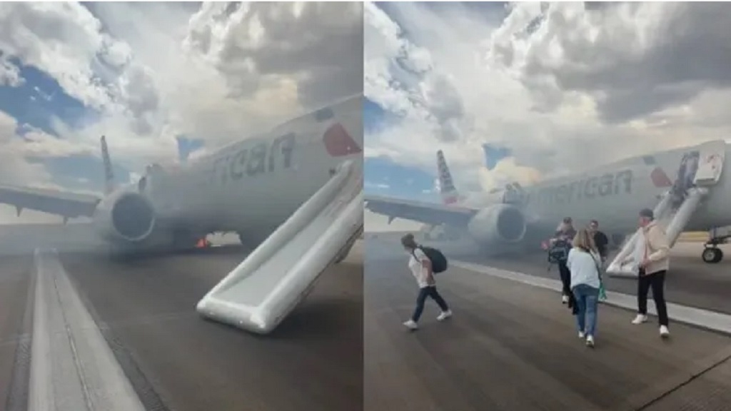 EEUU: incendio en un vuelo de American Airlines