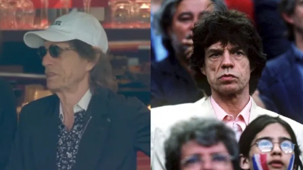 Mick Jagger alentó a la selección inglesa