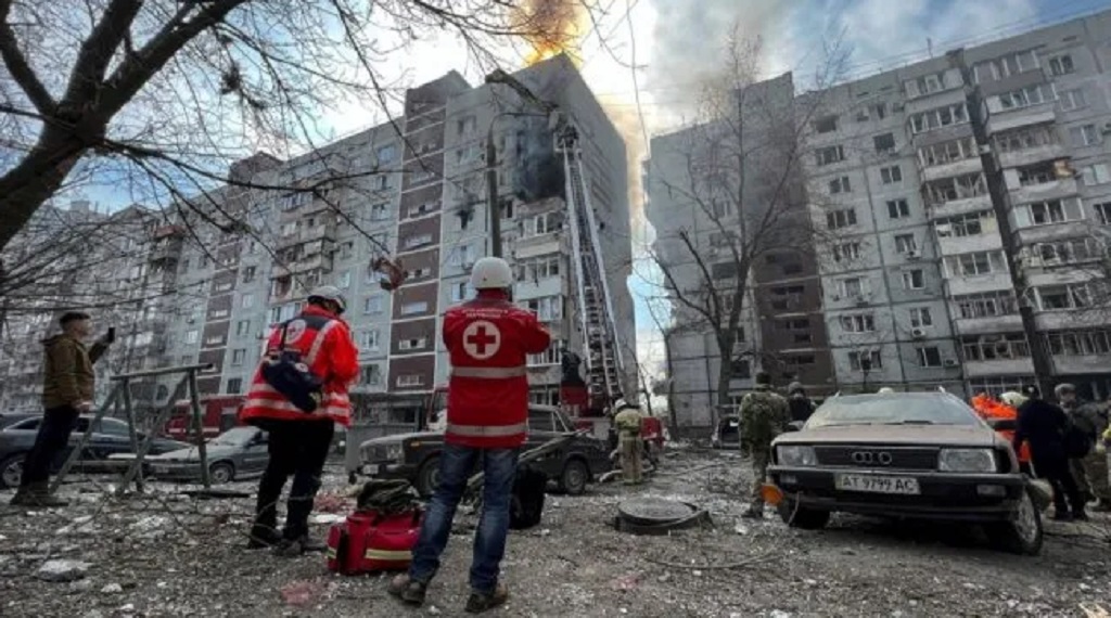 Rusia lanzó ola masiva de drones contra Ucrania