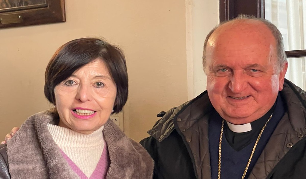 Nora Giménez se reunió con Monseñor Cargnello