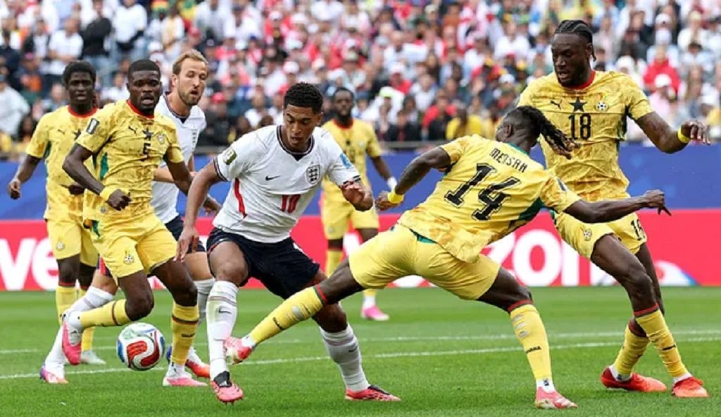 Inglaterra y Ghana empataron 0 a 0