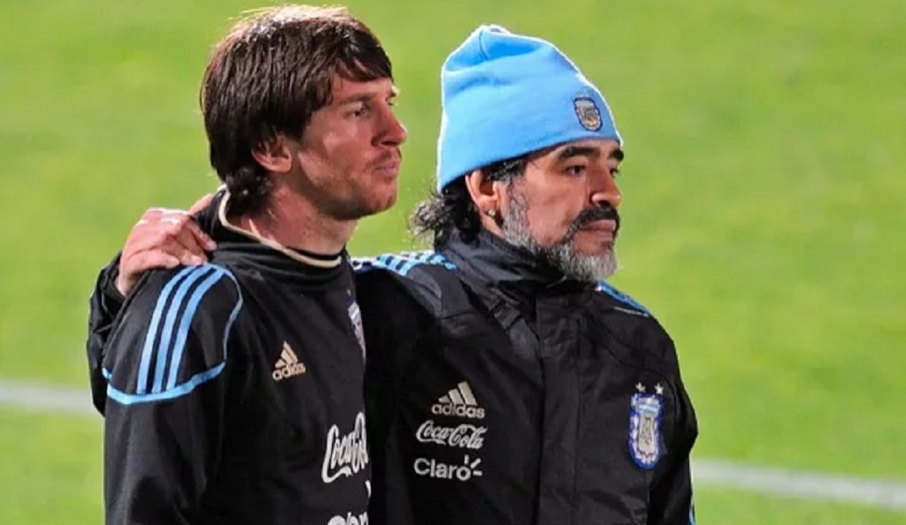 Lionel Messi recordó a Diego Maradona 