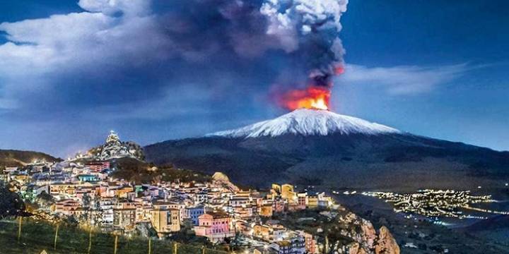 Erupción de Etna obligó a cerrar un aeropuerto en Italia