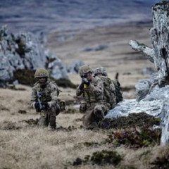 Malvinas: entrenamiento del Reino Unido