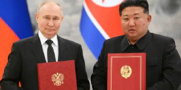 Vladímir Putin y Kim Jong Un ratificaron una alianza militar