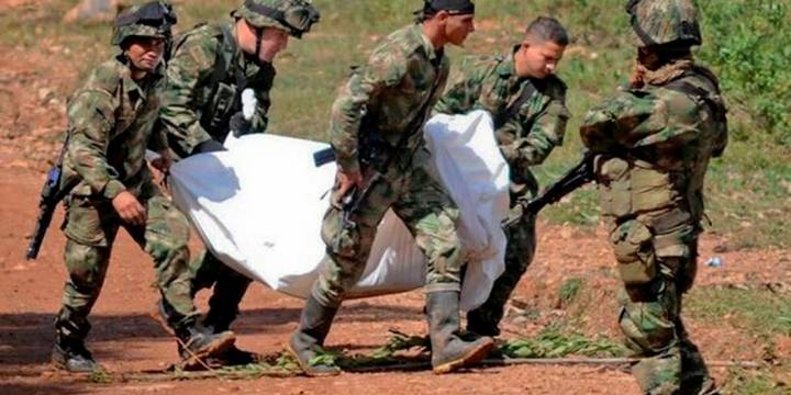9 Guerrilleros y un militar murieron en Colombia