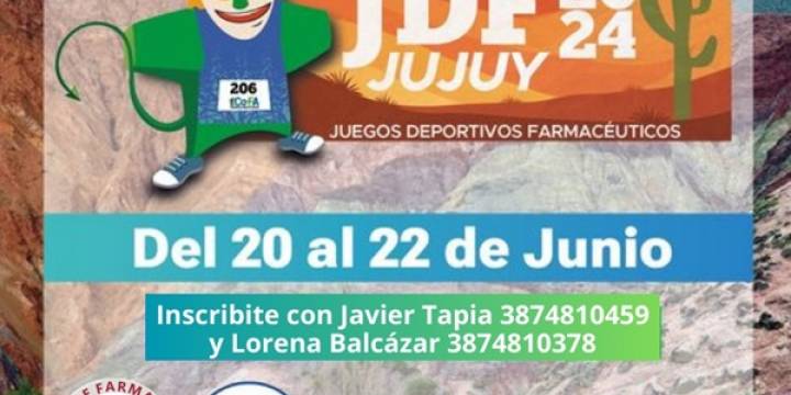 27º Juegos Deportivos Farmacéuticos en Jujuy