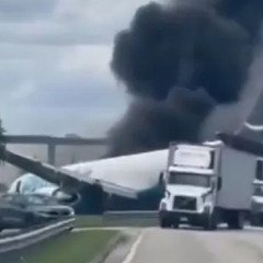 Miami: un avión de carga se salió de pista