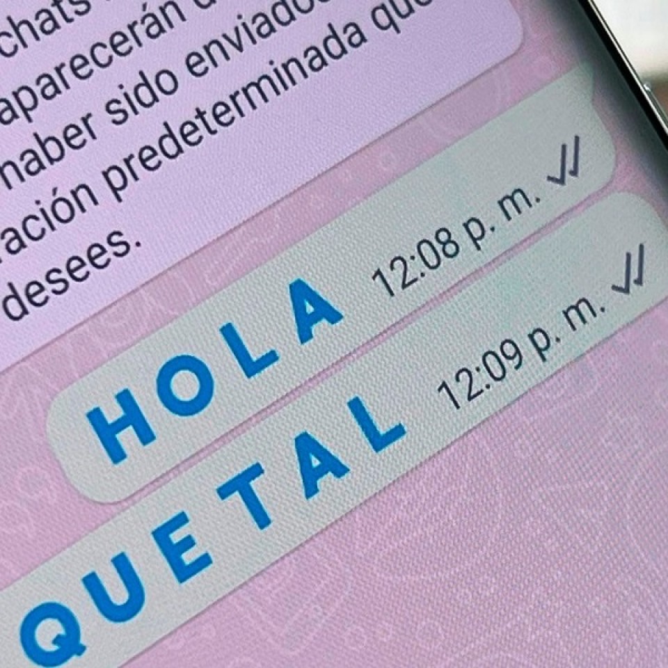 Ahora podes actualizar tu Whatsapp con letras azules