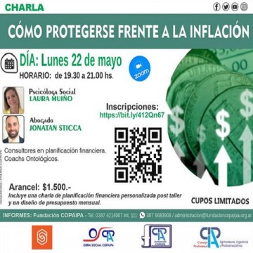 Charla: ¿Cómo protegerse frente a la inflación? en el COPAIPA