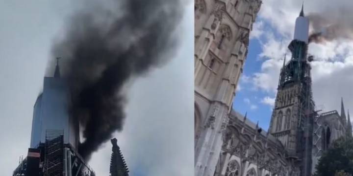 Conmoción en Francia: se incendió catedral de Notre-Dame
