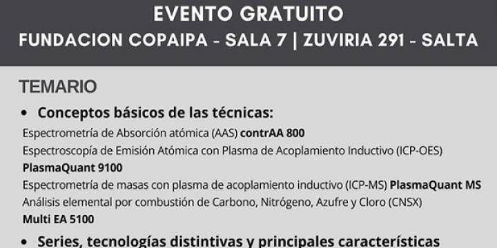 Conferencias sobre Tecnologías Analíticas en COPAIPA