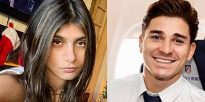 Vincularon a Julián Álvarez con la influencer Mia Khalifa