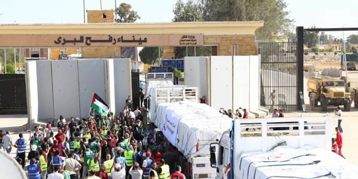 Autoridades jordanas enviaron ayuda humanitaria a Gaza