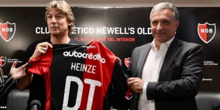 Heinze se mostró tranquilo por su debut como DT de Newell's