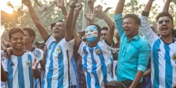 Bangladesh festejó el bicampeonato de la albiceleste