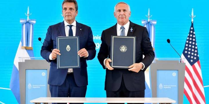 Argentina y EEUU firmaron un Acuerdo de intercambio financiero