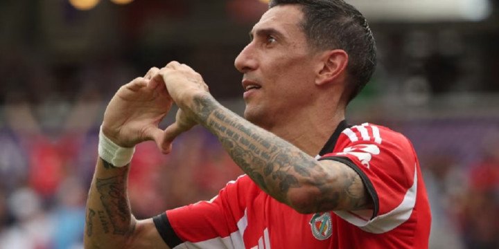 Di María presente en la despedida de Messi