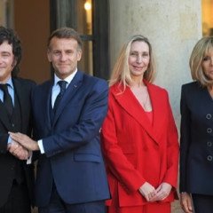 Javier Milei fue recibido por Macron 